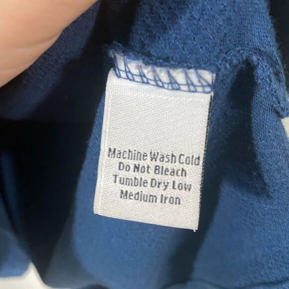 Native Code Men’s Henley Long Sleeve shirt in Navy blue size large - Picture 6 of 8